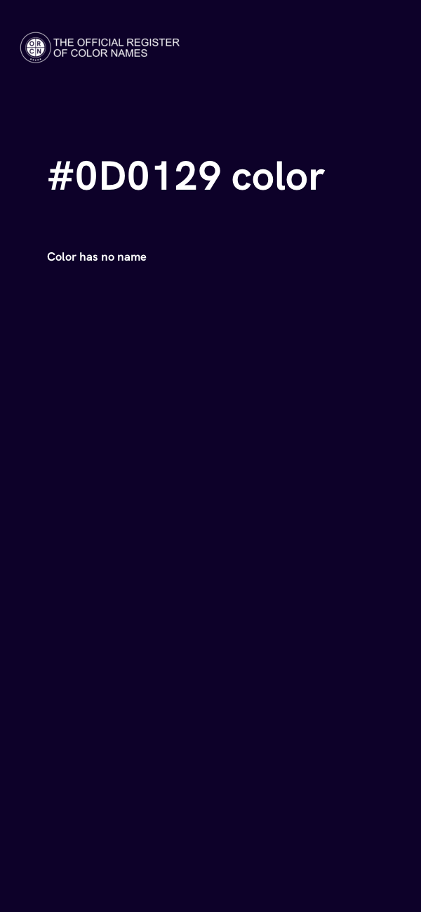 #0D0129 color image