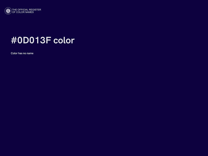 #0D013F color image