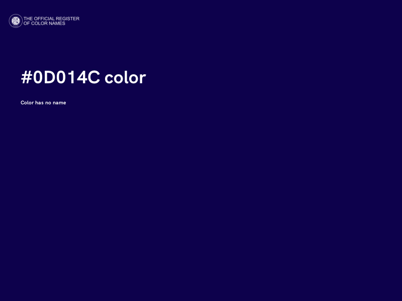 #0D014C color image