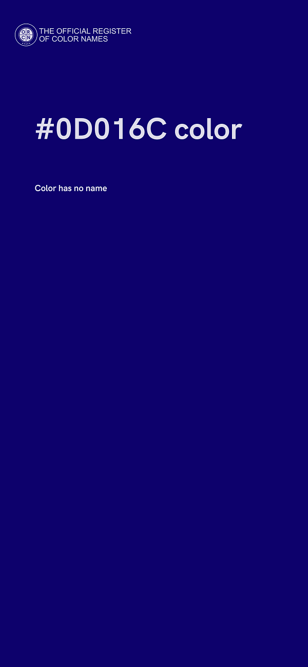 #0D016C color image