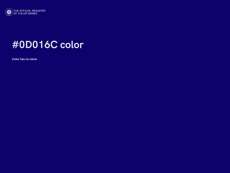 #0D016C color image