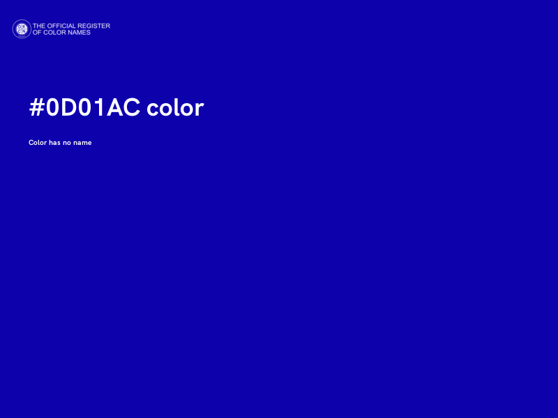 #0D01AC color image