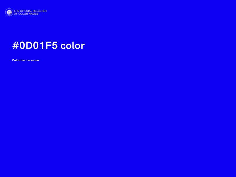 #0D01F5 color image