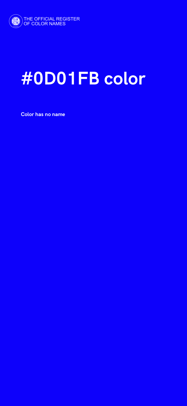 #0D01FB color image