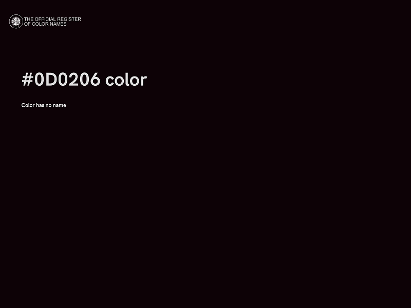 #0D0206 color image