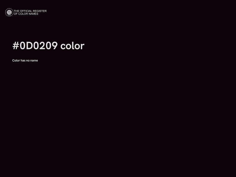 #0D0209 color image