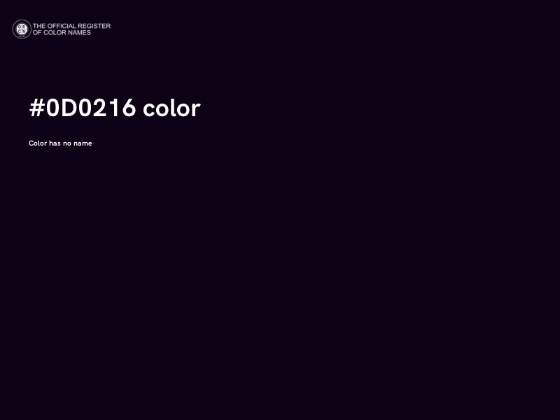 #0D0216 color image