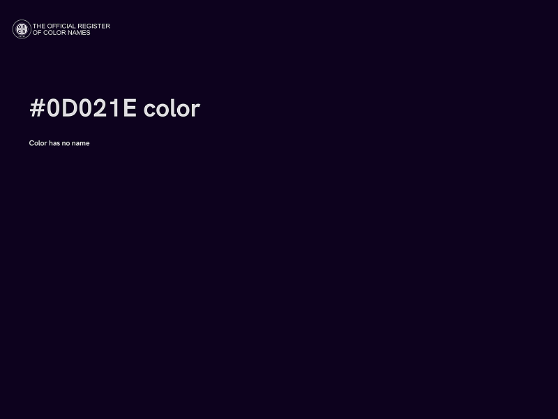#0D021E color image