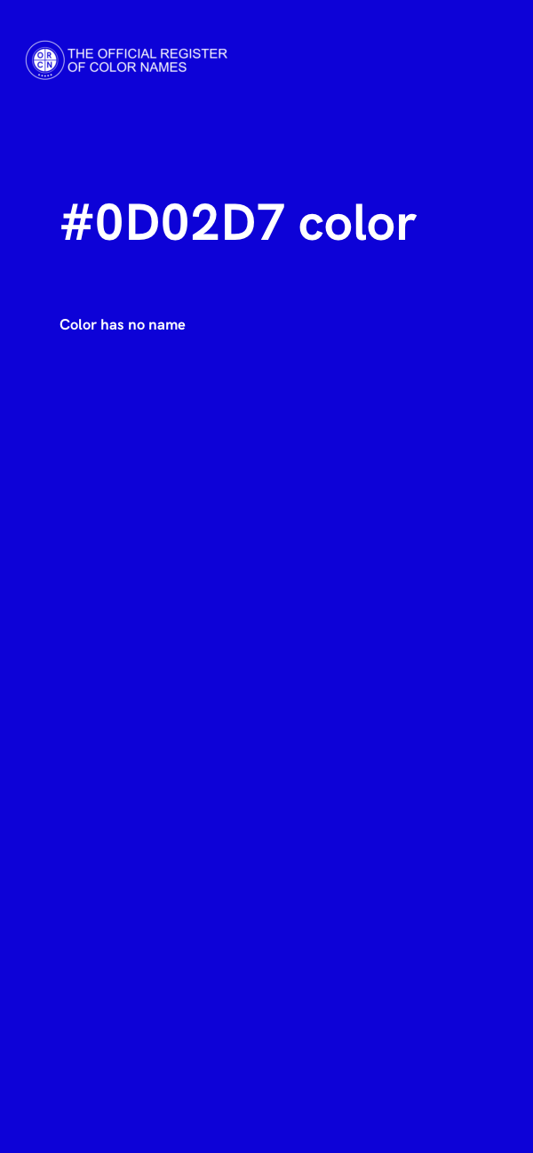 #0D02D7 color image