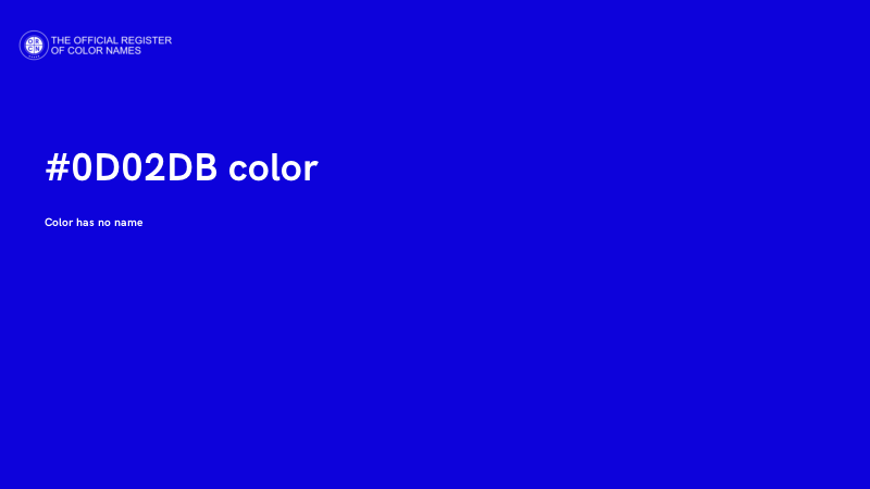 #0D02DB color image