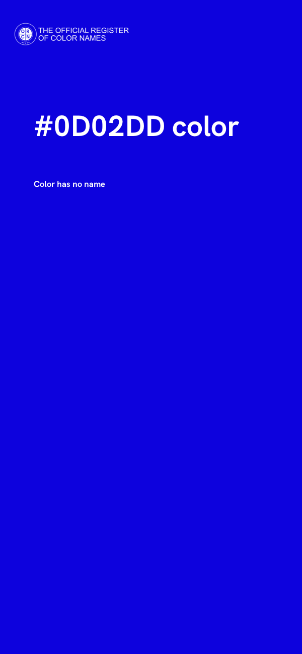 #0D02DD color image