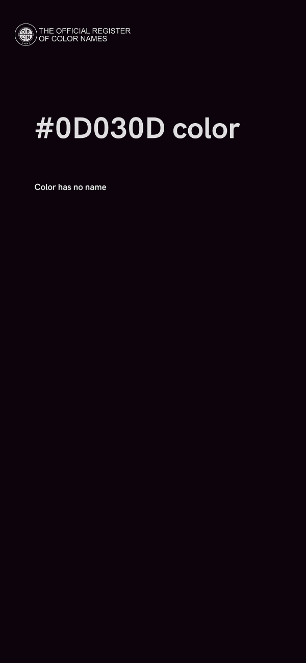 #0D030D color image