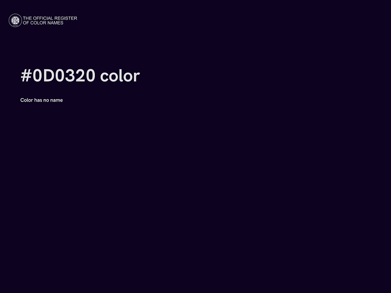 #0D0320 color image