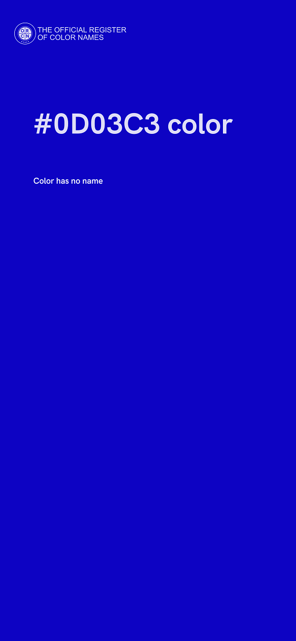 #0D03C3 color image