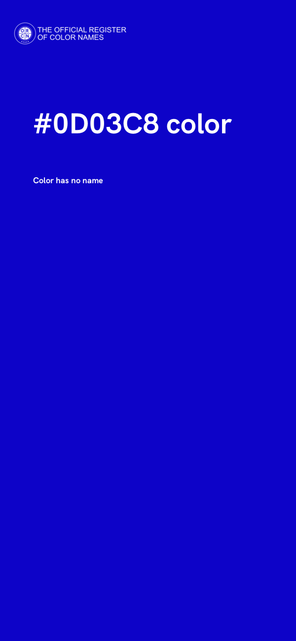 #0D03C8 color image