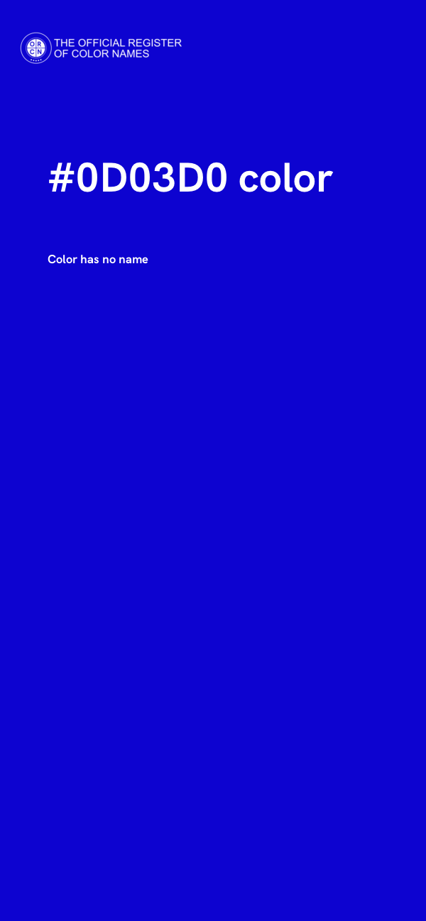 #0D03D0 color image