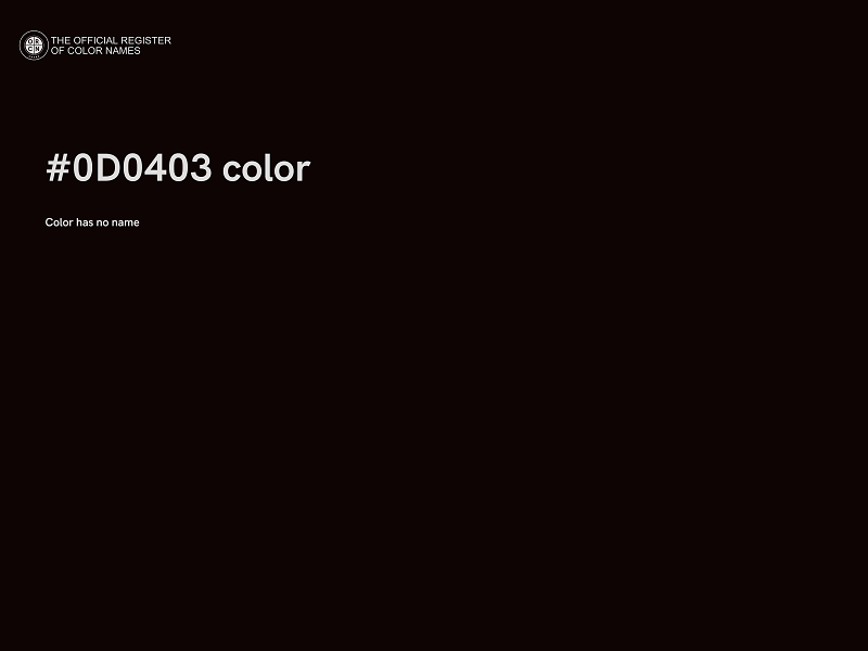 #0D0403 color image