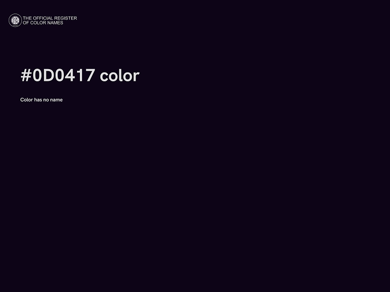 #0D0417 color image