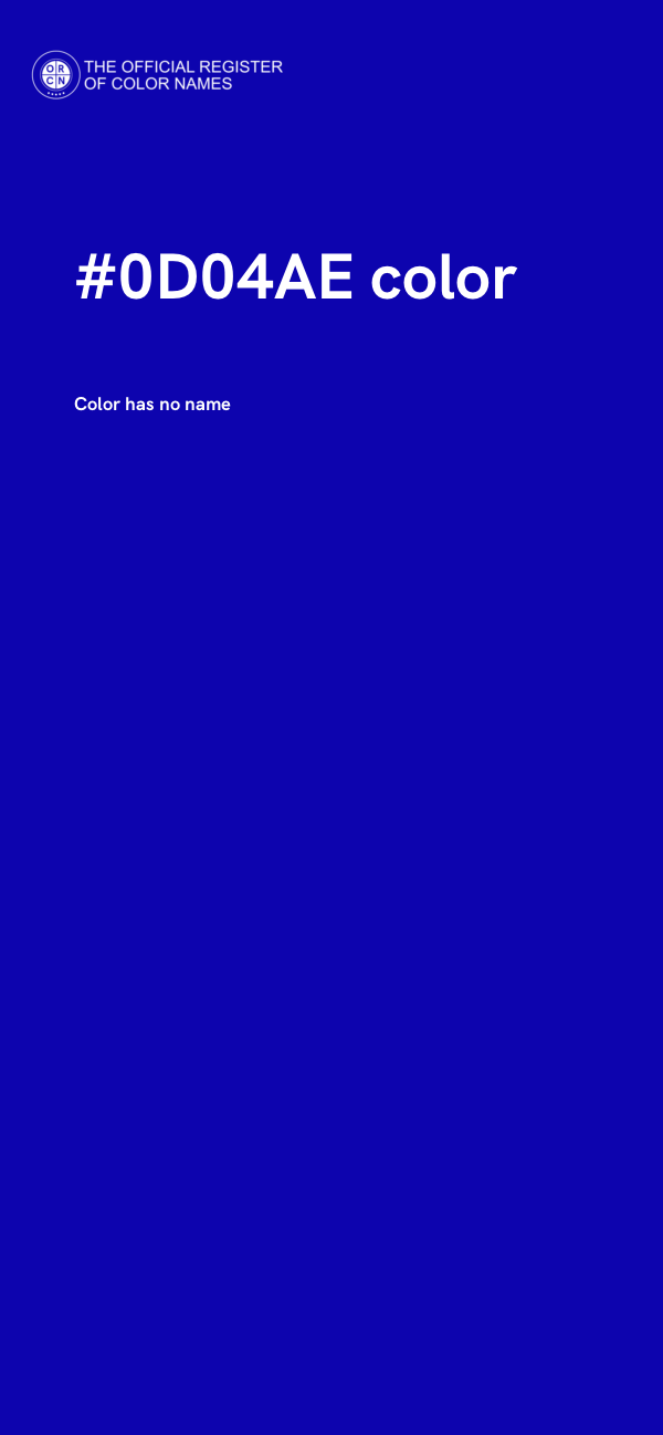 #0D04AE color image
