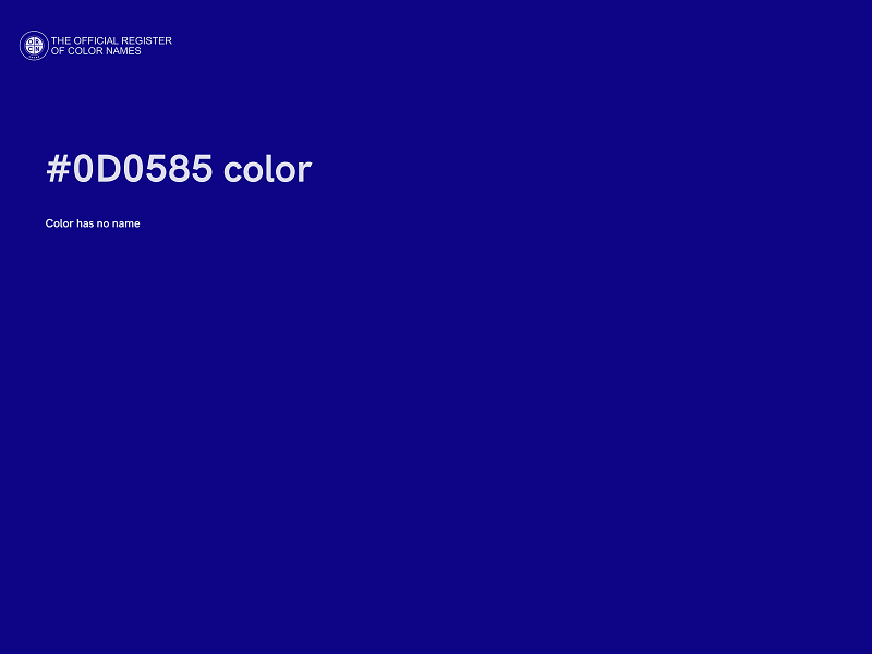#0D0585 color image