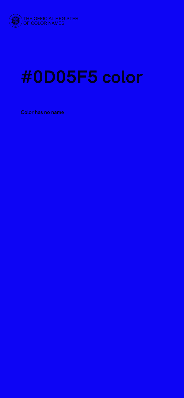 #0D05F5 color image