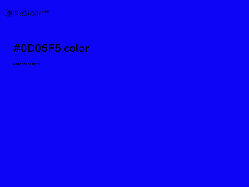#0D05F5 color image