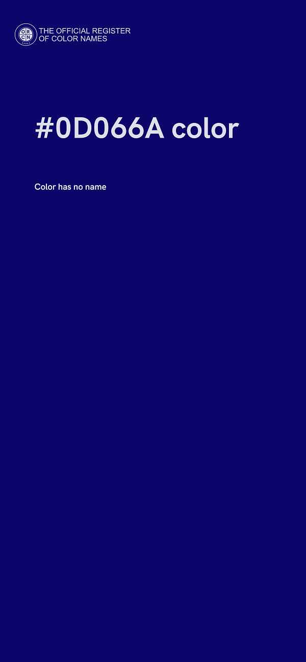 #0D066A color image