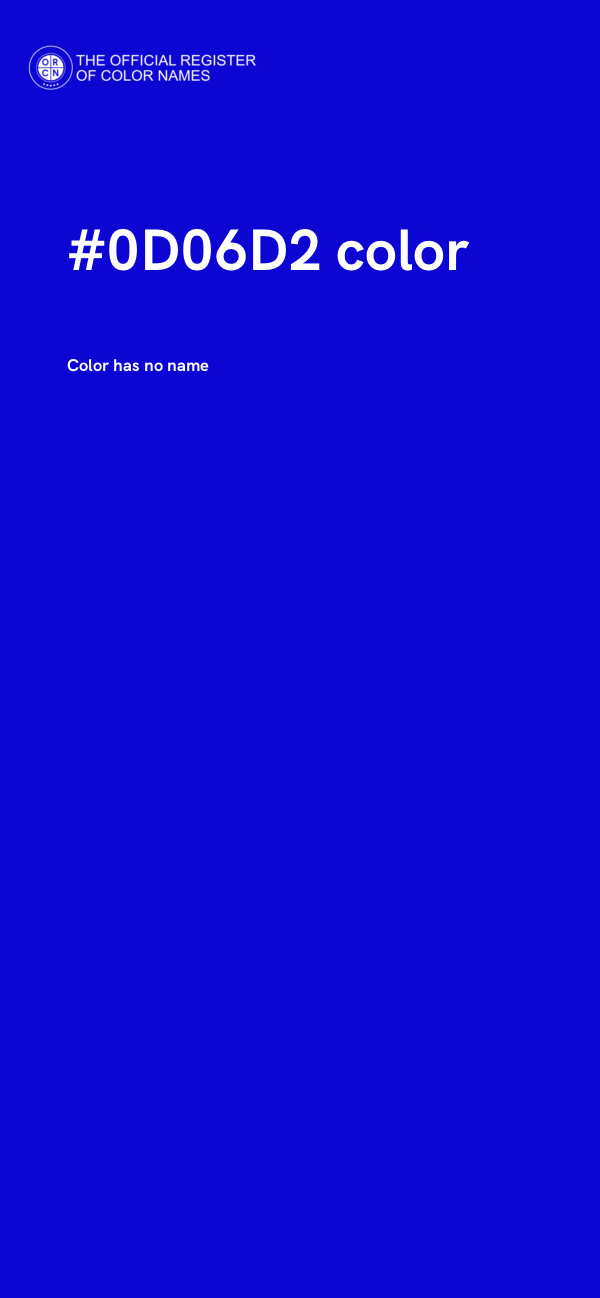 #0D06D2 color image