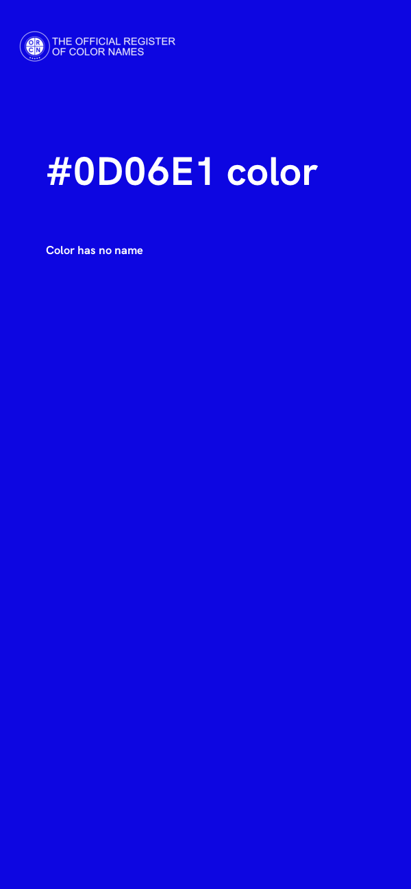 #0D06E1 color image