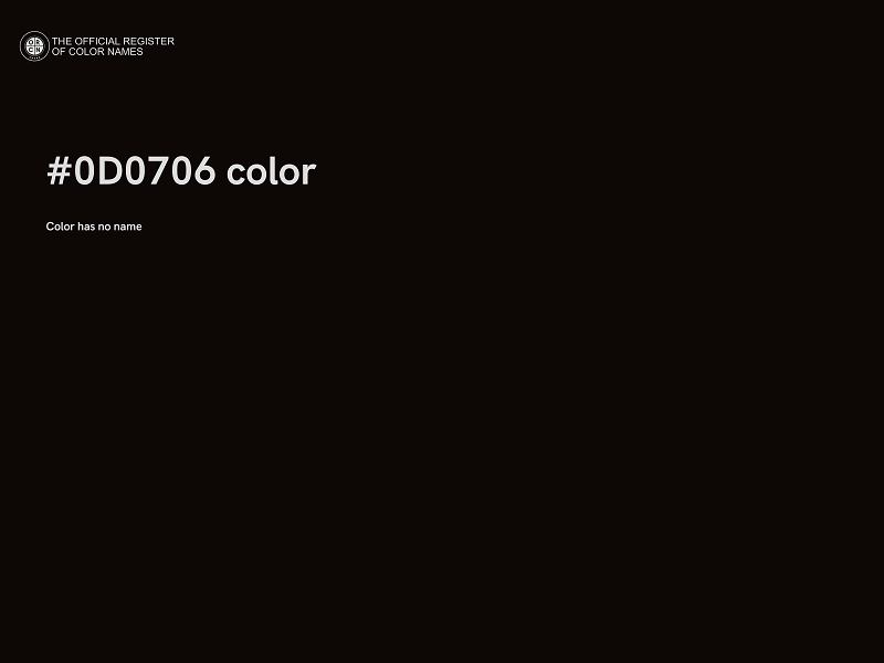 #0D0706 color image