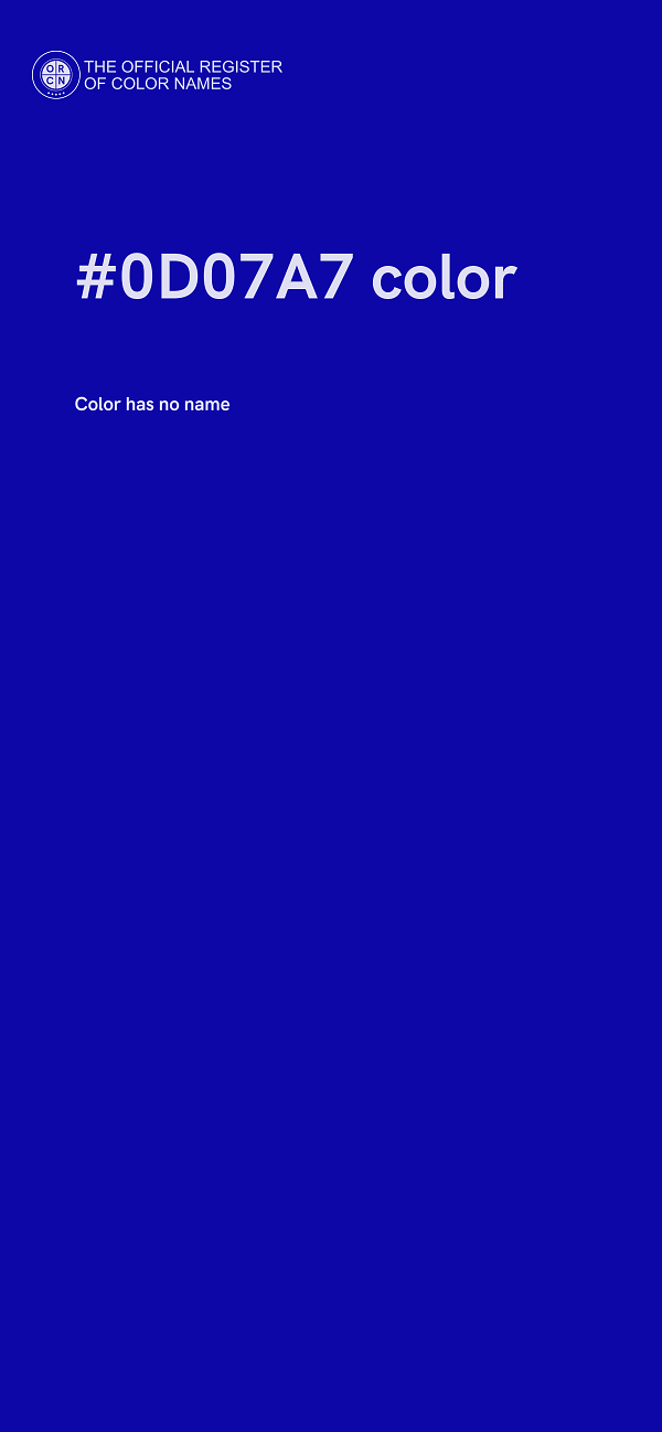 #0D07A7 color image