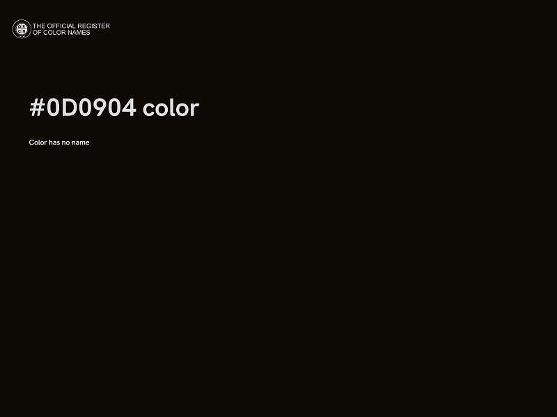 #0D0904 color image