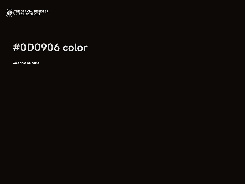 #0D0906 color image