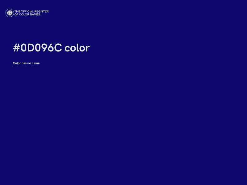 #0D096C color image