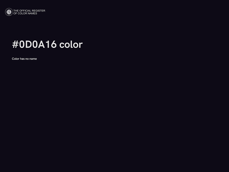 #0D0A16 color image