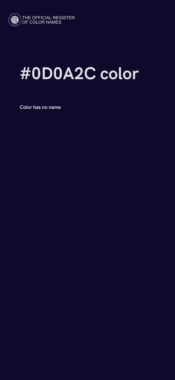 #0D0A2C color image