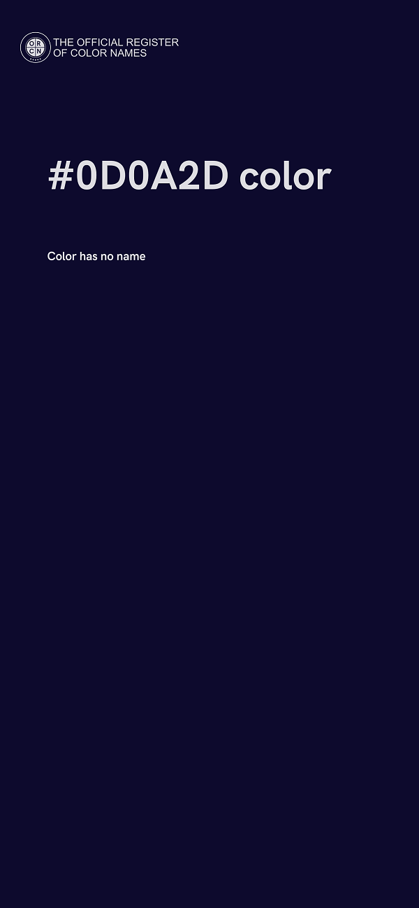 #0D0A2D color image