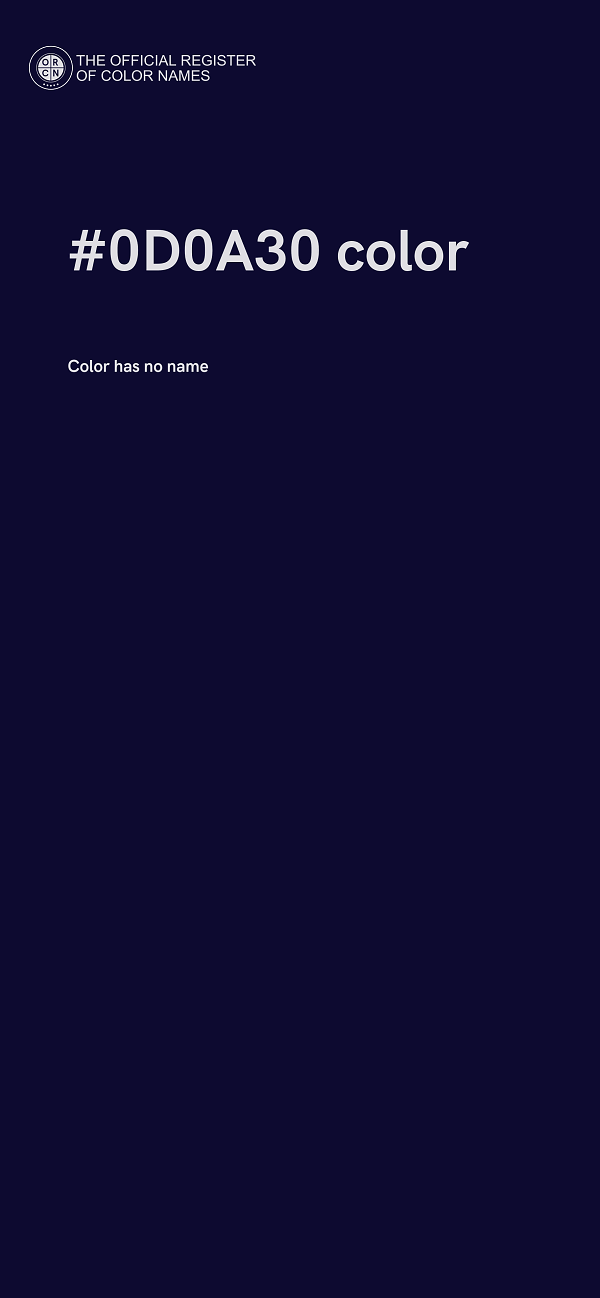 #0D0A30 color image