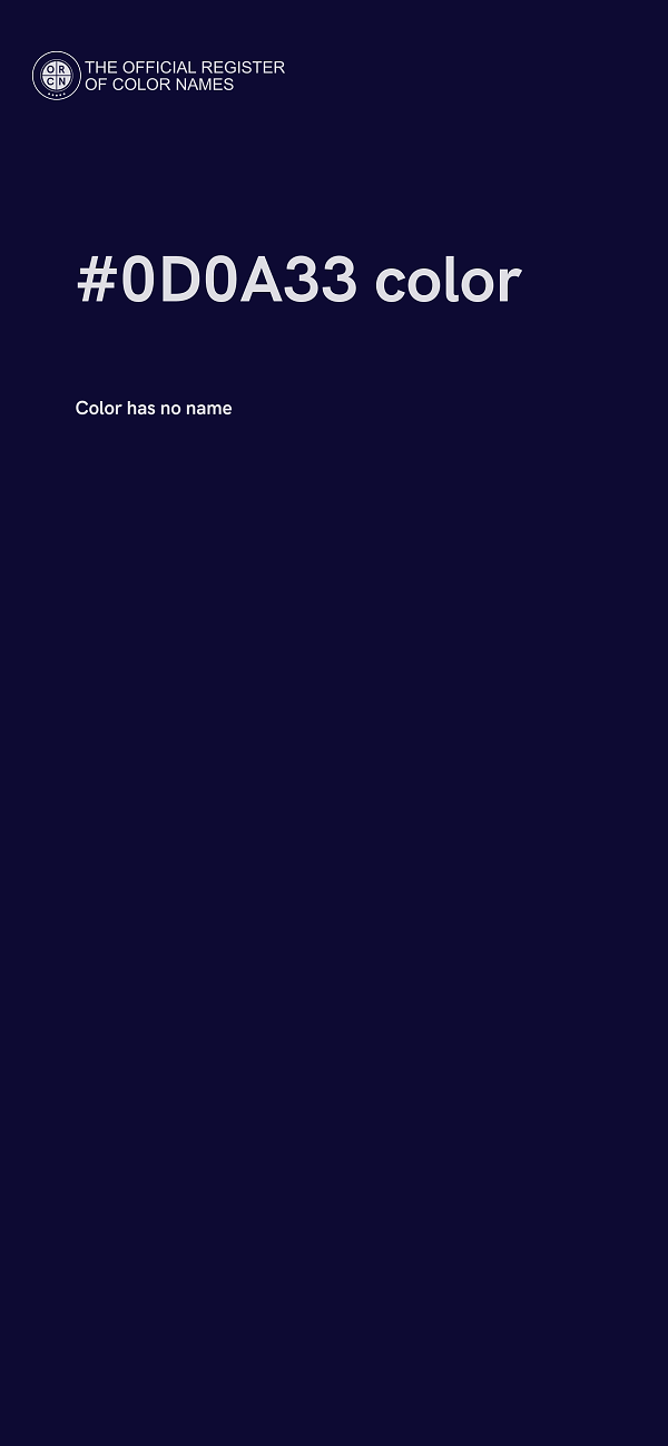 #0D0A33 color image