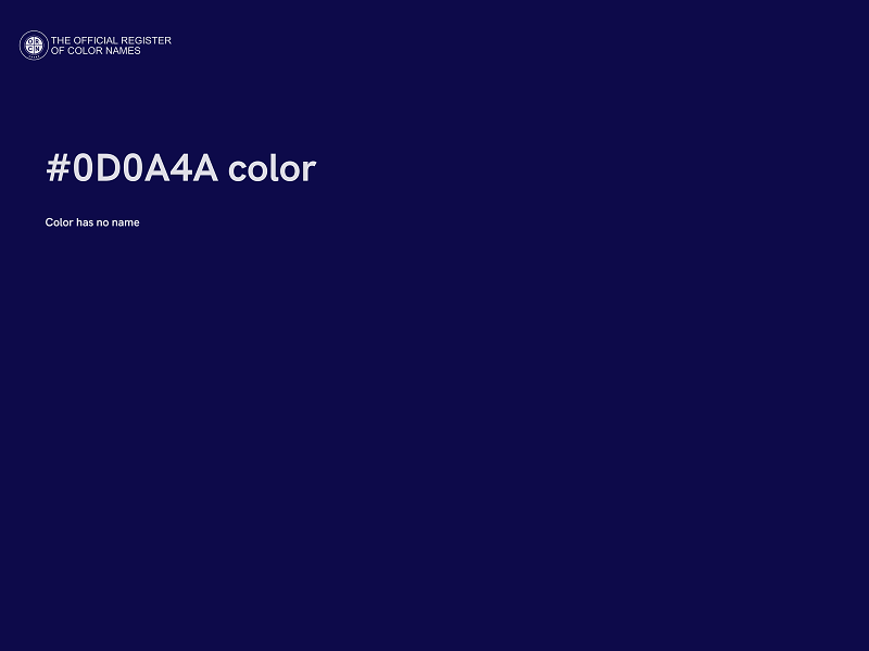 #0D0A4A color image