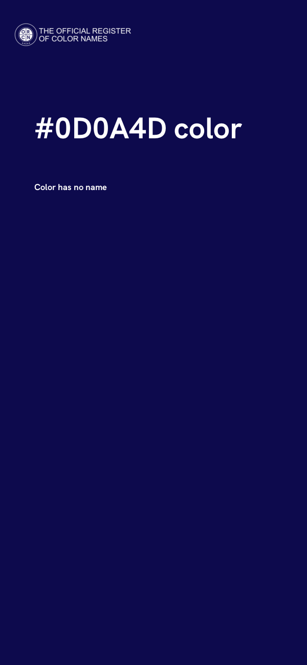 #0D0A4D color image