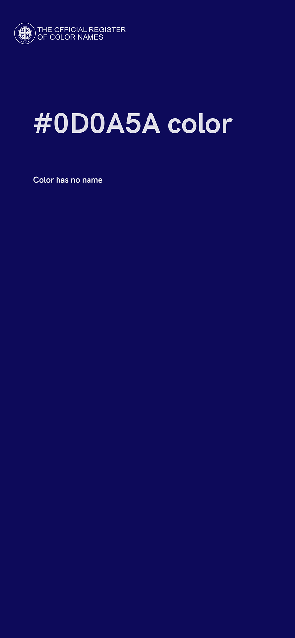 #0D0A5A color image