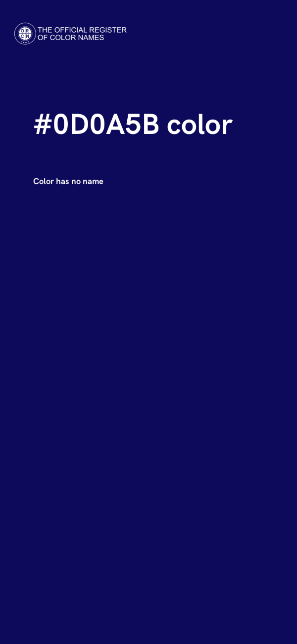 #0D0A5B color image