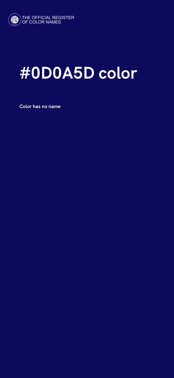 #0D0A5D color image