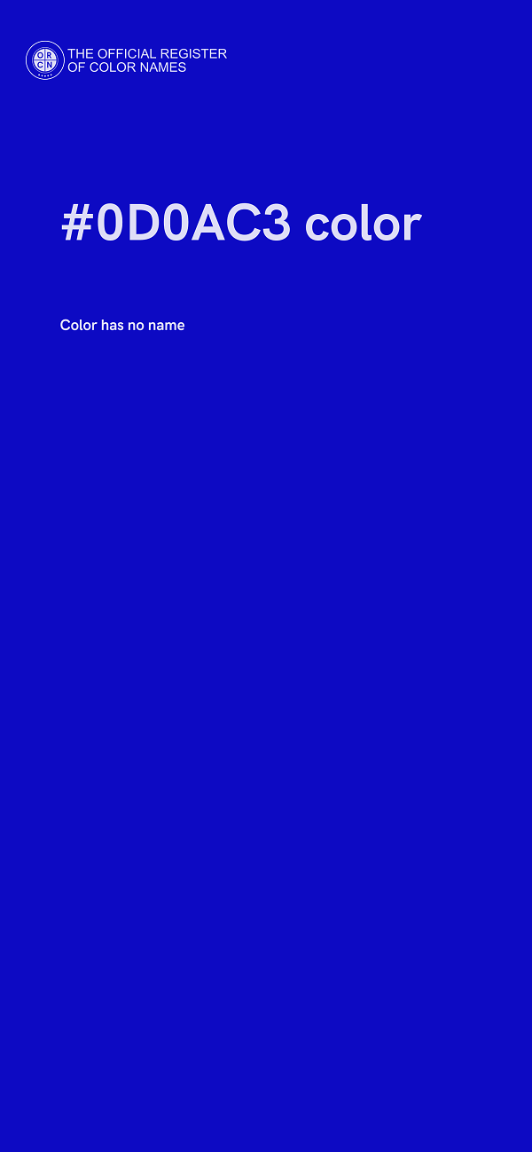 #0D0AC3 color image