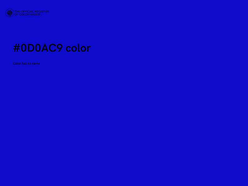 #0D0AC9 color image