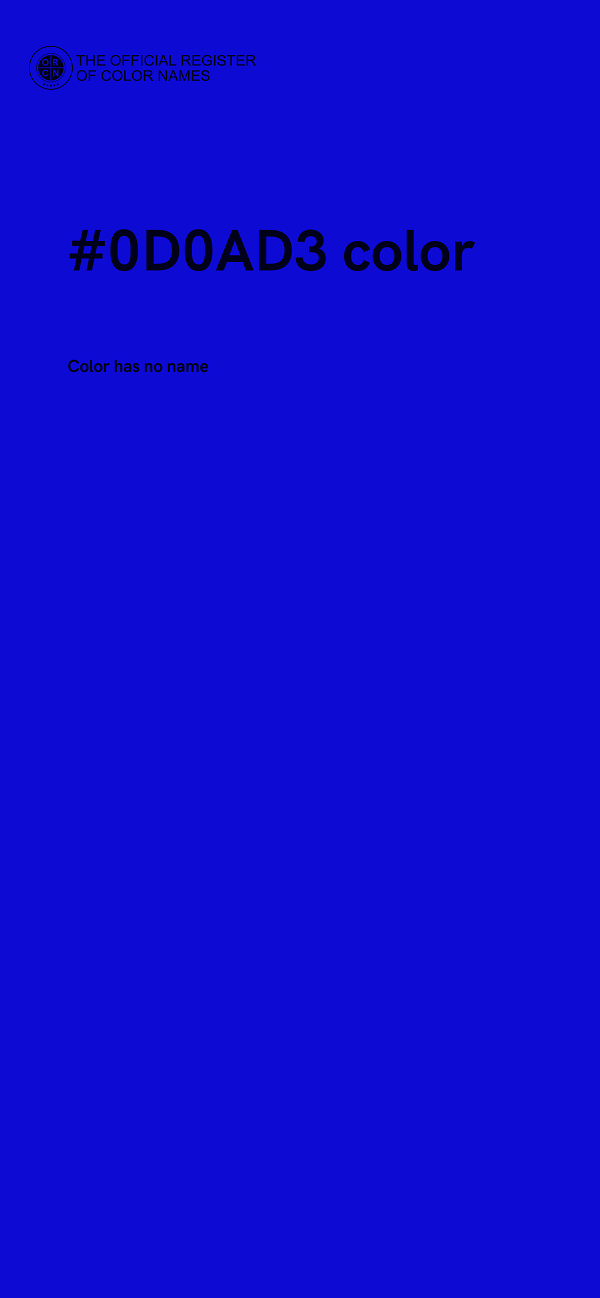 #0D0AD3 color image