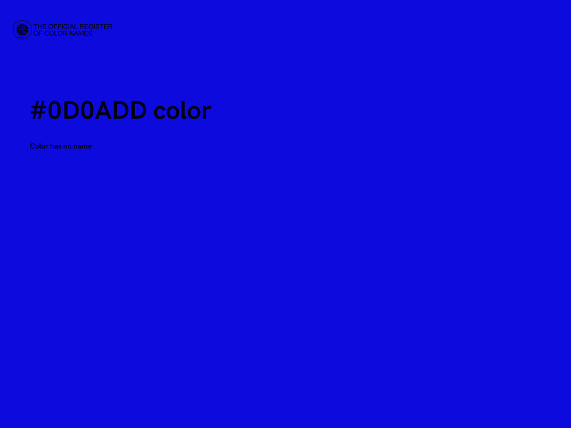 #0D0ADD color image