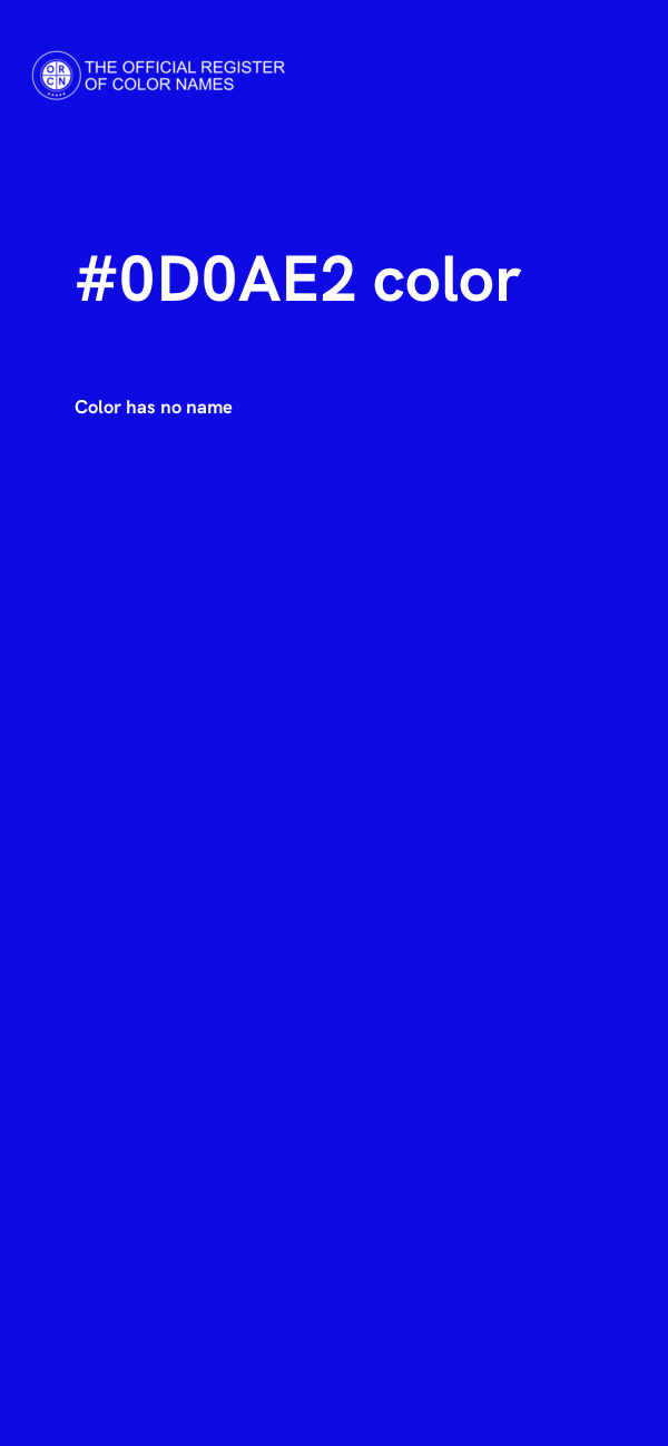 #0D0AE2 color image