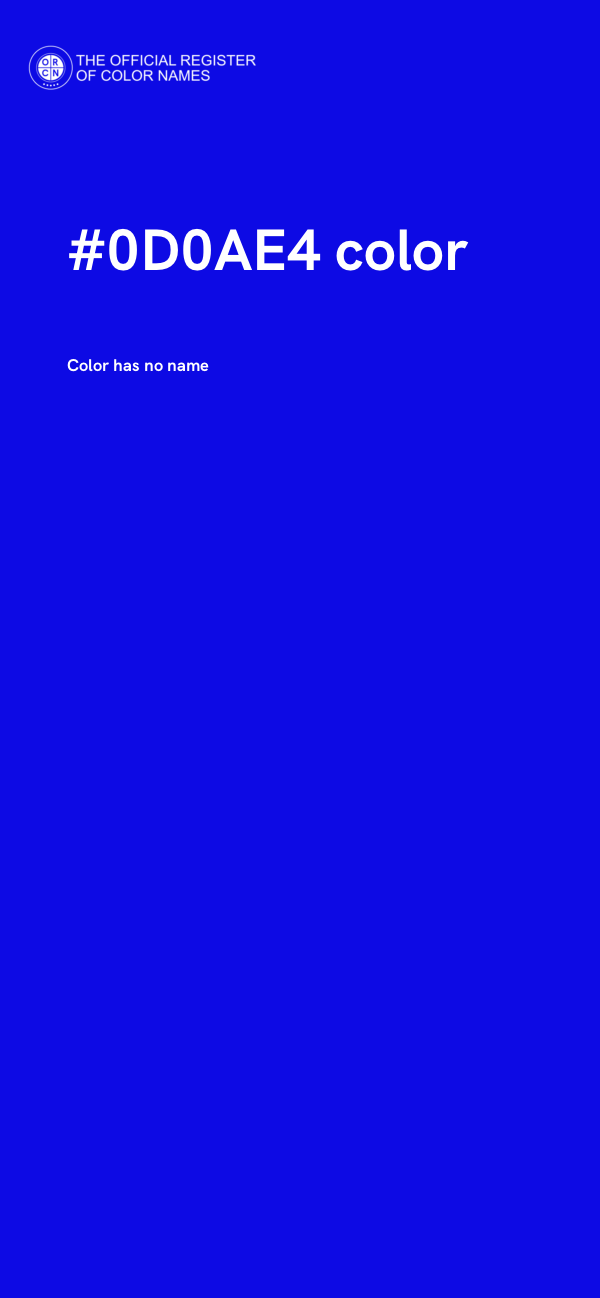 #0D0AE4 color image